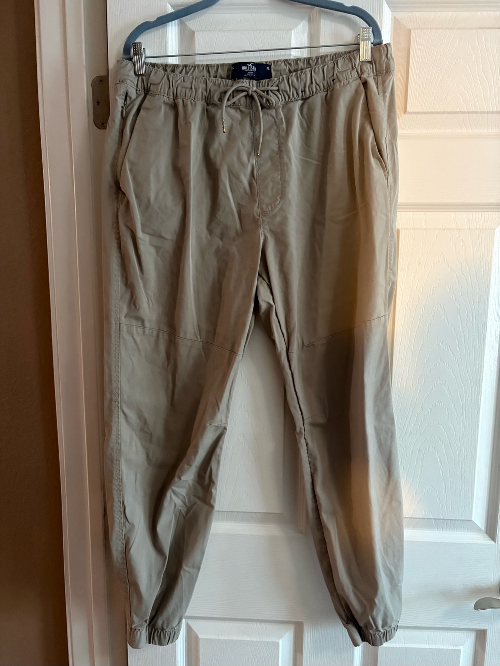 Hollister jogger cargo pants lightweight hiking beige pockets epic flex men's XL